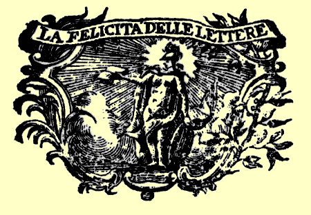 La felicit delle lettere (incisione napoletana del XVIII secolo): Logo Corab